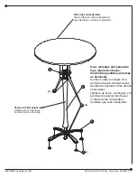 Предварительный просмотр 3 страницы LDI Spaces Safco CHA-CHA 2461 Assembly Instructions