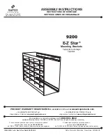 LDI Spaces SAFCO E-Z Stor 9200 Assembly Instructions предпросмотр