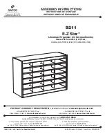 LDI Spaces Safco E-Z Stor 9211 Assembly Instructions Manual предпросмотр