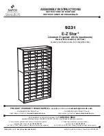 Предварительный просмотр 1 страницы LDI Spaces Safco E-Z Stor 9231 Assembly Instructions Manual