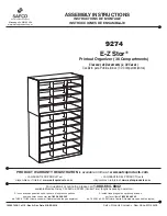 Предварительный просмотр 1 страницы LDI Spaces SAFCO E-Z Stor 9274 Assembly Instructions Manual