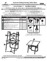 Предварительный просмотр 1 страницы LDI Spaces SAFCO Horizon 3961 Assembly Instructions