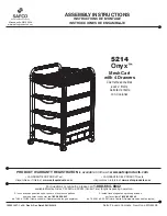 Preview for 1 page of LDI Spaces SAFCO Onyx 5214 Assembly Instructions Manual