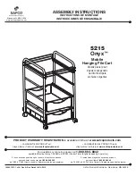 Предварительный просмотр 1 страницы LDI Spaces SAFCO Onyx 5215 Assembly Instructions Manual