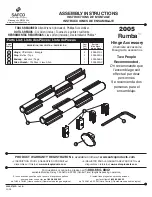 LDI Spaces Safco Rumba 2005 Assembly Instructions Manual предпросмотр