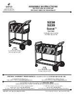 LDI Spaces SAFCO Scoot 5238 Assembly Instructions предпросмотр