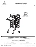 LDI Spaces SAFCO Scoot 8945 Assembly Instructions Manual предпросмотр