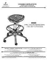 Предварительный просмотр 1 страницы LDI Spaces SAFCO SitStar 6660 Assembly Instructions