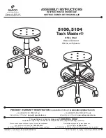 Предварительный просмотр 1 страницы LDI Spaces SAFCO Task Master 5100 Assembly Instructions