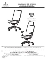 Preview for 1 page of LDI Spaces Safco Tez 7030 Assembly Instructions