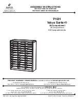 LDI Spaces SAFCO Value Sorter 7121 Assembly Instructions Manual preview