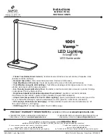 Предварительный просмотр 1 страницы LDI Spaces SAFCO Vamp 1001 Instructions