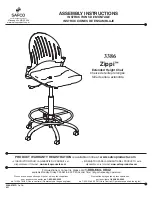 LDI Spaces SAFCO Zippi 3386 Assembly Instructions предпросмотр