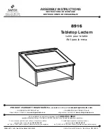 Предварительный просмотр 1 страницы LDI Spaces SAFCO Assembly Instructions Manual