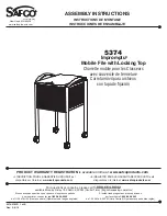 Preview for 1 page of LDI SAFCO 5374 Assembly Instructions Manual