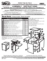 Предварительный просмотр 1 страницы LDI SAFCO 8925 Assembly Instructions Manual