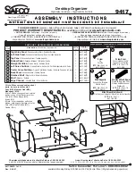 LDI SAFCO 9417 Assembly Instructions предпросмотр