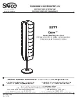 Предварительный просмотр 1 страницы LDI SAFCO Onyx 5577 Assembly Instructions