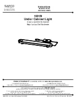 Preview for 1 page of LDI SAFCO Resi 1019 Instructions