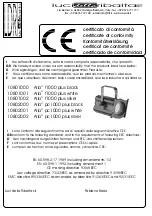 Предварительный просмотр 12 страницы LDR Aria f1000 plus Series Operating Instructions Manual