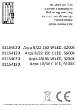 LDR Arpa 01154020 Operating Instructions Manual preview