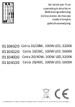 LDR Cetra 10/28C Operating Instructions Manual preview