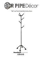 LDR Pipe Decor Tall Coat Rack Assembly Instructions preview