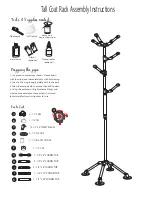 Preview for 2 page of LDR Pipe Decor Tall Coat Rack Assembly Instructions