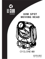 le club CYCLONE-80 User Manual предпросмотр