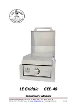 Le Griddle GEE-40 Instruction Manual preview