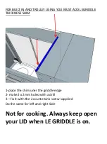 Preview for 4 page of Le Griddle GF-LID Installation Instructions