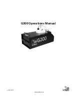 Le Maitre G300 Operation Manual preview