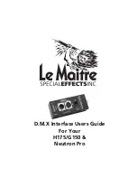 Le Maitre H175/G150 User Manual предпросмотр