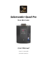 Le Maitre Salamander Quad Pro User Manual preview