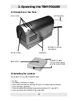 Preview for 7 page of Le Maitre TINY-FOGGER Operating Manual