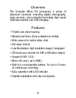 Preview for 4 page of LEA-AID Scorpion Micro DV User Manual