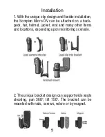 Предварительный просмотр 6 страницы LEA-AID Scorpion Micro DV User Manual