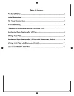 Preview for 2 page of Lea LS Plus 300 Installation Manual