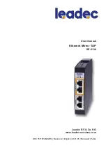 Leadec TAP BS-0130 User Manual предпросмотр