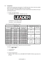 Предварительный просмотр 172 страницы Leader Electronics Corp. LT 443D Instruction Manual