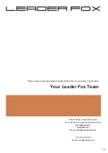 Предварительный просмотр 16 страницы Leader Fox E-Ferrara K16 Manual