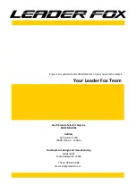 Предварительный просмотр 31 страницы Leader Fox Harlan Operating Instructions Manual