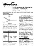 Предварительный просмотр 1 страницы Leading Edge 5610-1 Assembly Manual & Parts List