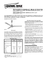 Предварительный просмотр 5 страницы Leading Edge 5610-1 Assembly Manual & Parts List