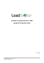 Preview for 1 page of LeadSolar Energy Microinverter LS600 Installation & Operation Manual