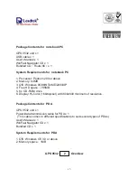 Preview for 19 page of Leadtek GPS 9532 Tehnical Specification