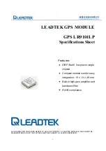 Leadtek LR9101LP Specification Sheet предпросмотр