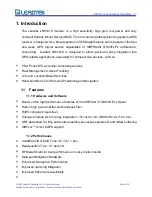 Предварительный просмотр 2 страницы Leadtek LR9101X Specification Sheet