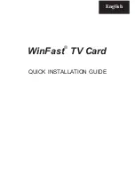 Preview for 1 page of Leadtek WinFast TV USB Series Quick Installation Manual