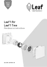 Предварительный просмотр 1 страницы Leaf Ventilation 1 Air Maintenance Manual